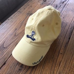 Life Is Good happy meditator hat